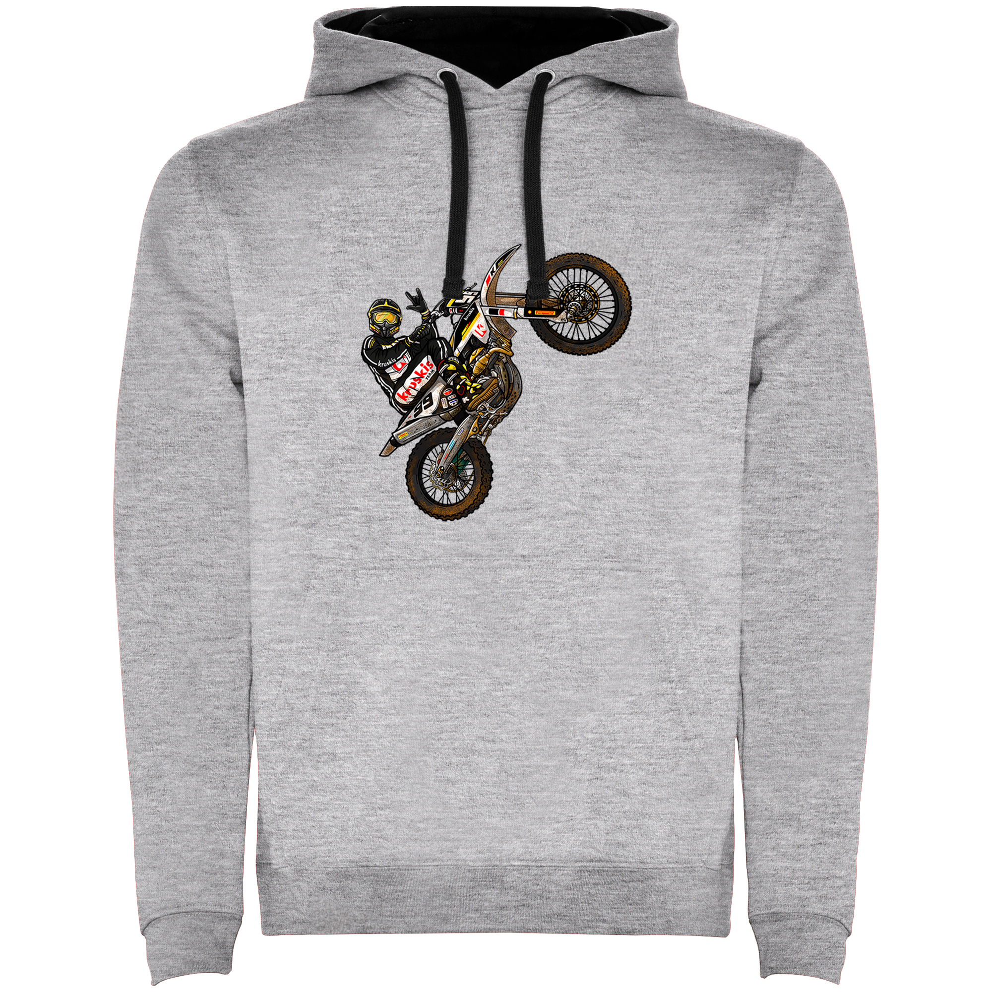 Bluza z Kapturem Motocykle Motocross Unisex