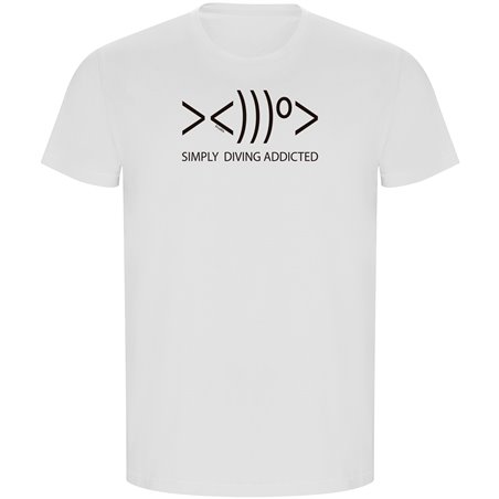 T Shirt ECO Diving Simply Diving Addicted Short Sleeves Man