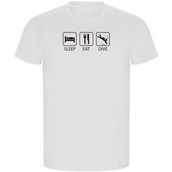 T Shirt ECO Immersione Sleep Eat And Dive Manica Corta Uomo