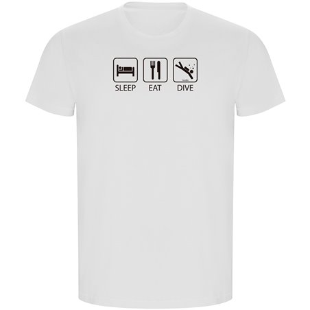 T Shirt ECO Immersione Sleep Eat And Dive Manica Corta Uomo