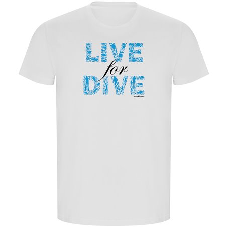 T Shirt ECO Diving Live For Dive Short Sleeves Man