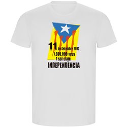 T Shirt ECO Catalogna 11 de Setembre 2012 Manica Corta Uomo