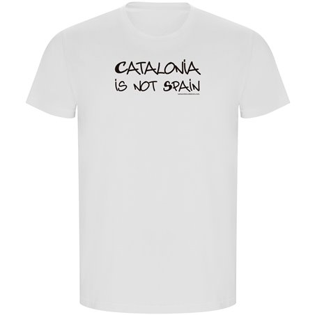 Camiseta ECO Catalunya Catalonia is not Spain Manga Corta Hombre