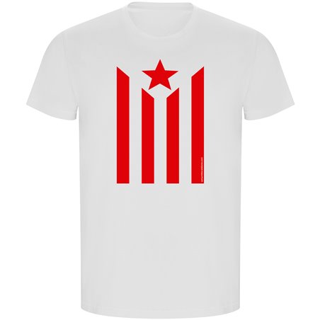 T Shirt ECO Katalonia Estelada Krotki Rekaw Czlowiek