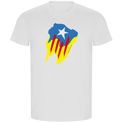 T Shirt ECO Katalonia Estelada Pintada Krotki Rekaw Czlowiek