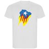 T Shirt ECO Katalonien Estelada Pintada Kortarmad Man