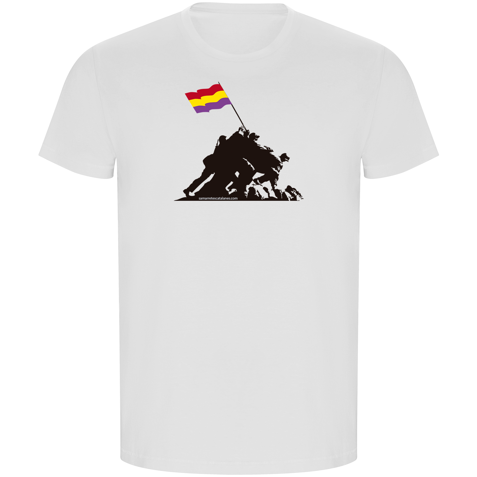 Camiseta ECO Catalunya Iwo Jima Republicana Manga Corta Hombre