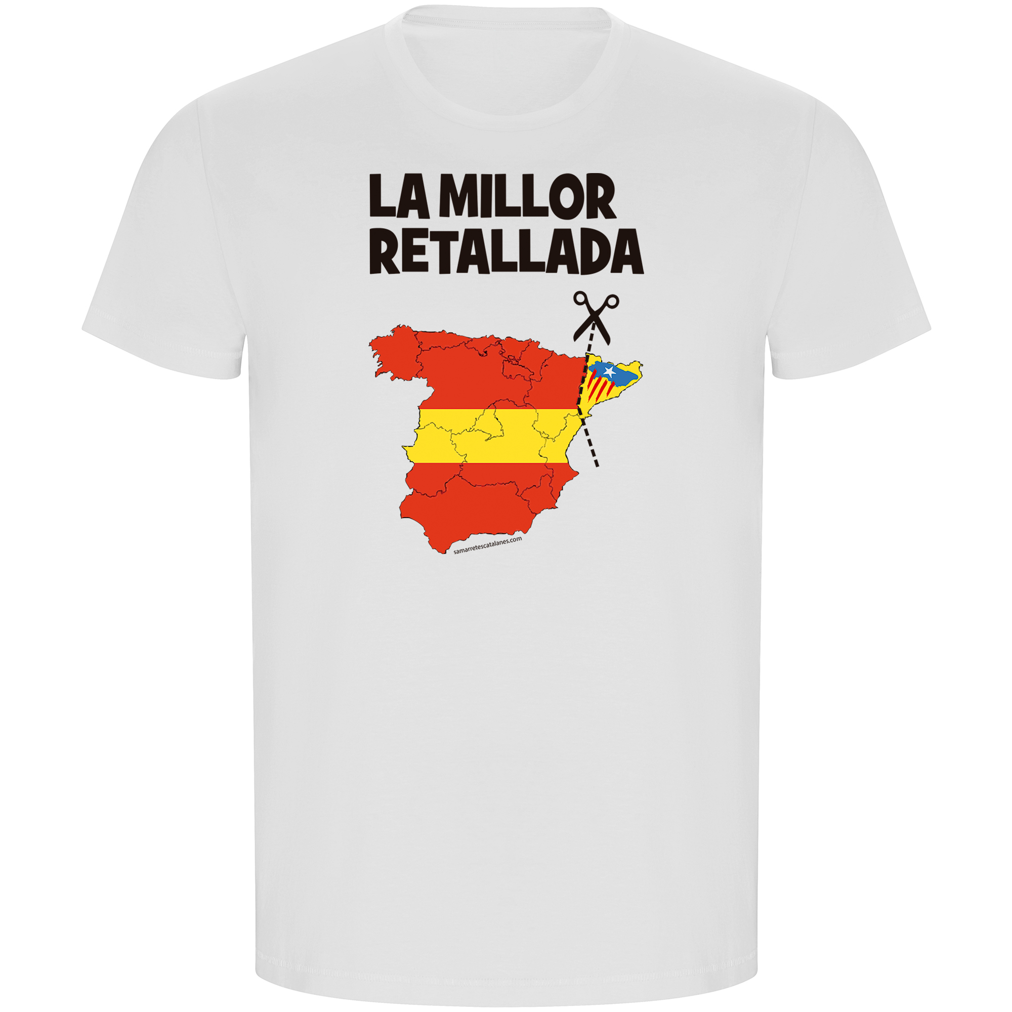 T Shirt ECO Catalogna La Millor Retallada Manica Corta Uomo