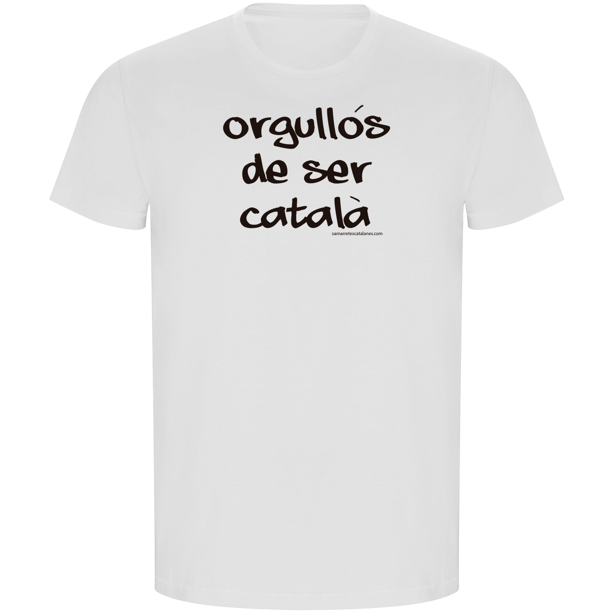 Camiseta ECO Catalunya Orgullos de Ser Catala Manga Corta Hombre