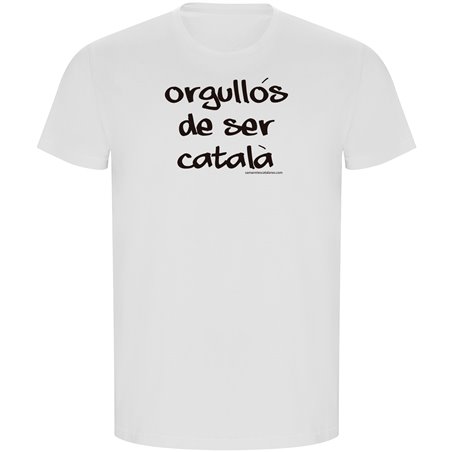 T Shirt ECO Catalonie Orgullos de Ser Catala Korte Mowen Man