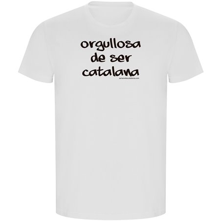 T Shirt ECO Catalonie Orgullosa de Ser Catalana Korte Mowen Man