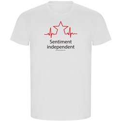 T Shirt ECO Catalonie Sentiment Independent Korte Mowen Man