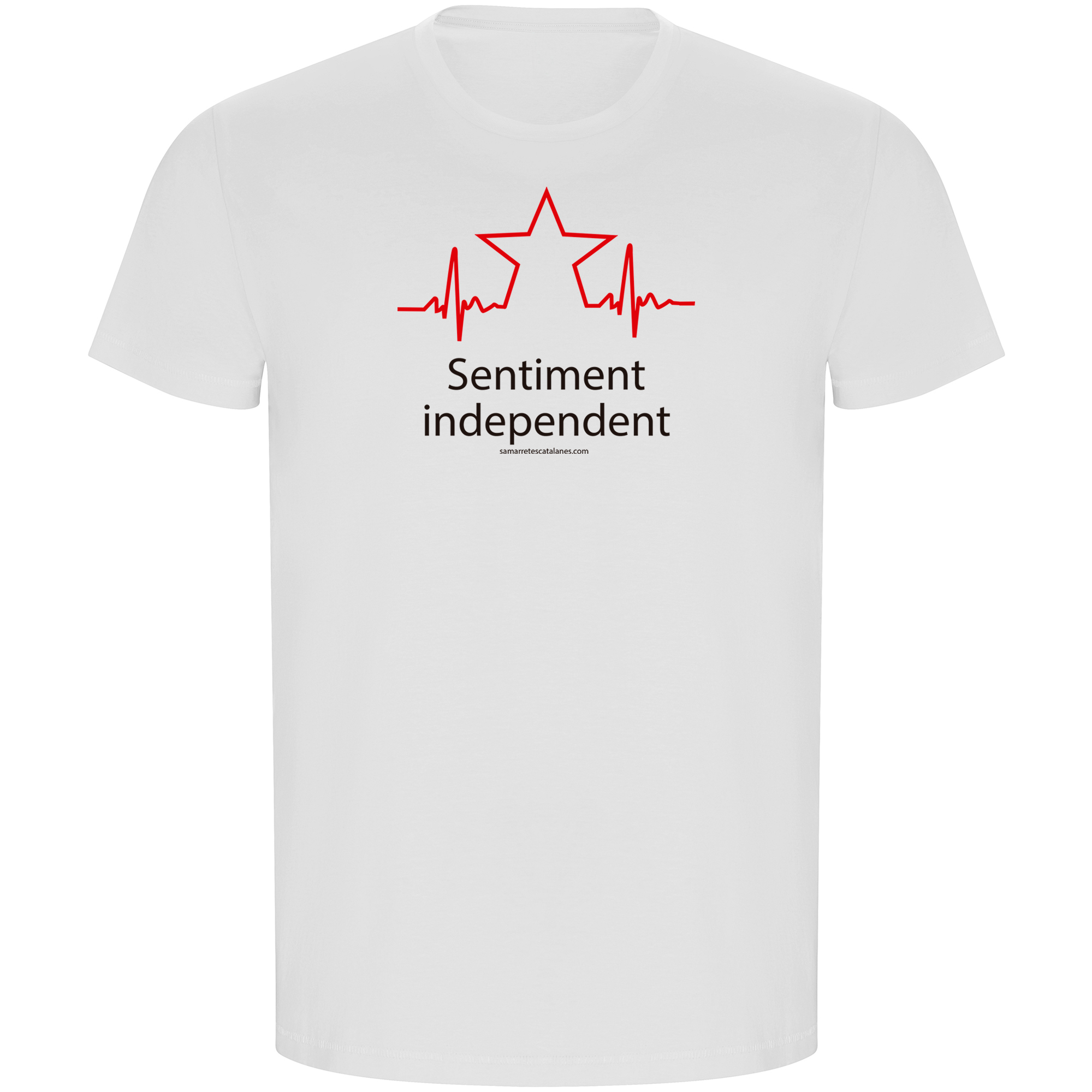 T Shirt ECO Katalonien Sentiment Independent Kortarmad Man