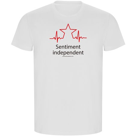 T Shirt ECO Catalonia Sentiment Independent Short Sleeves Man