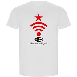 T Shirt ECO Catalonie Wifi Independent Korte Mowen Man