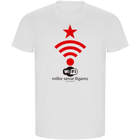 T Shirt ECO Katalonien Wifi Independent Kortarmad Man