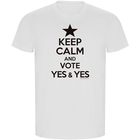 Camiseta ECO Catalunya Keep Calm And Vote Yes Manga Corta Hombre