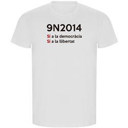 Camiseta ECO Catalunya 9N2014 Manga Corta Hombre
