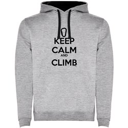 Bluza z Kapturem Wspinaczka Keep Calm and Climb Unisex
