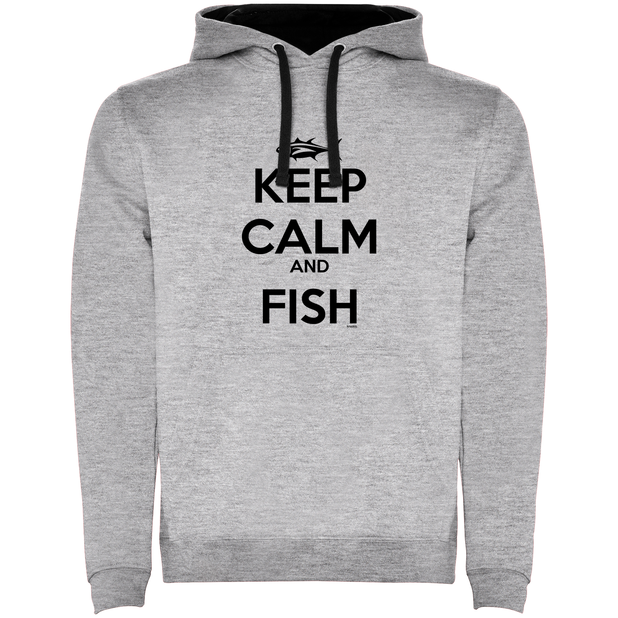 Felpa Pesca Keep Calm and Fish Unisex