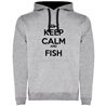 Sweat a Capuche Peche Keep Calm and Fish Unisex