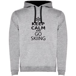 Bluza z Kapturem Narty Keep Calm and Go Skiing Unisex