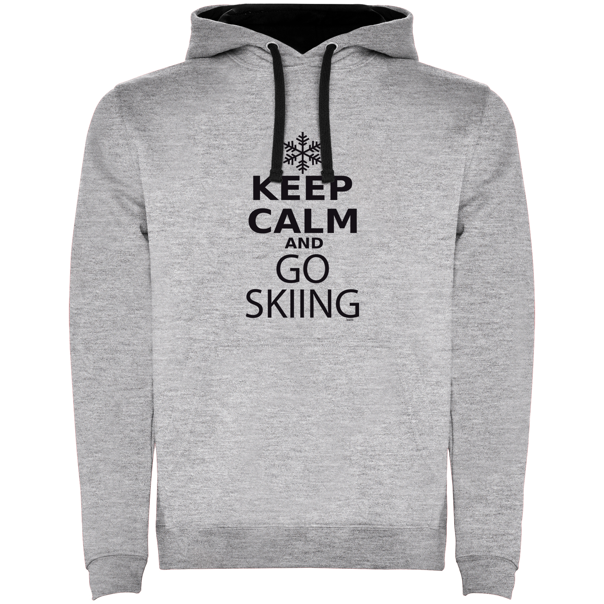 Bluza z Kapturem Narty Keep Calm and Go Skiing Unisex