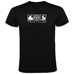 T Shirt Lopning Triathlon Kortarmad Man