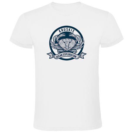 T Shirt Nautisk Crab Logo Kortarmad Man