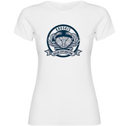 T Shirt Nautisch Crab Logo Korte Mouwen Vrouw