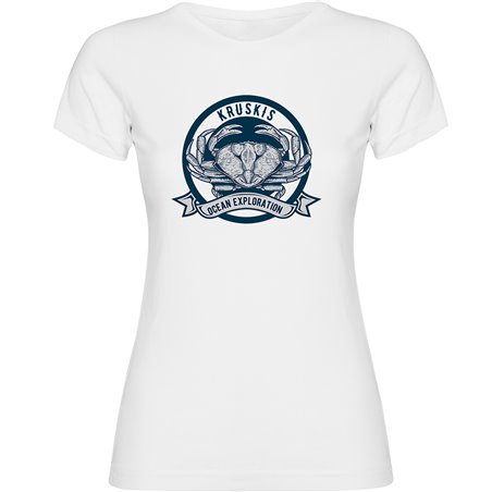 T Shirt Nautisch Crab Logo Kurzarm Frau