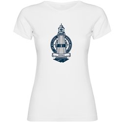 T Shirt Nautisch Lighthouse Korte Mouwen Vrouw