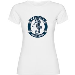 T Shirt Nautisch Seahorse Korte Mouwen Vrouw