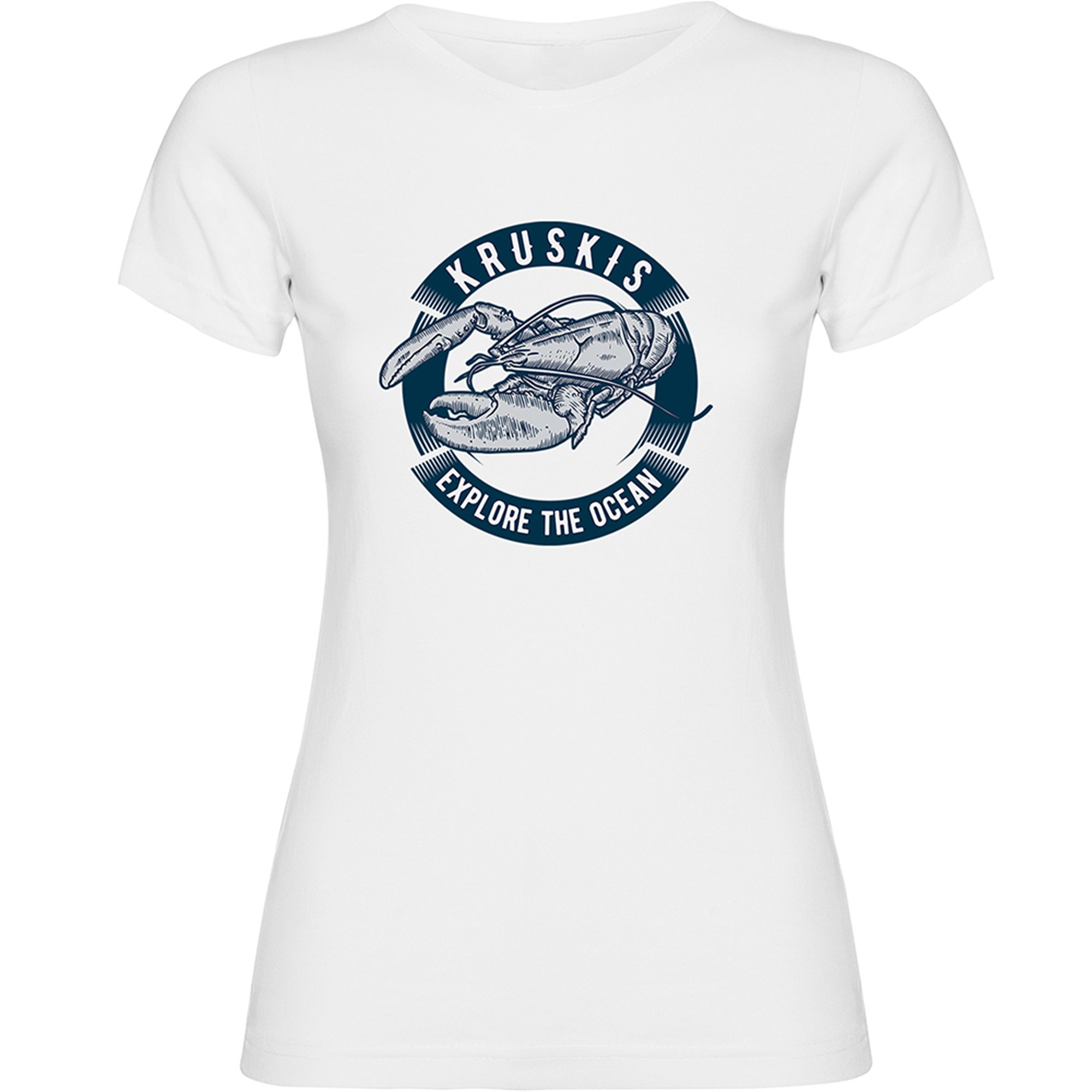 T Shirt Nautisch Lobster Korte Mouwen Vrouw