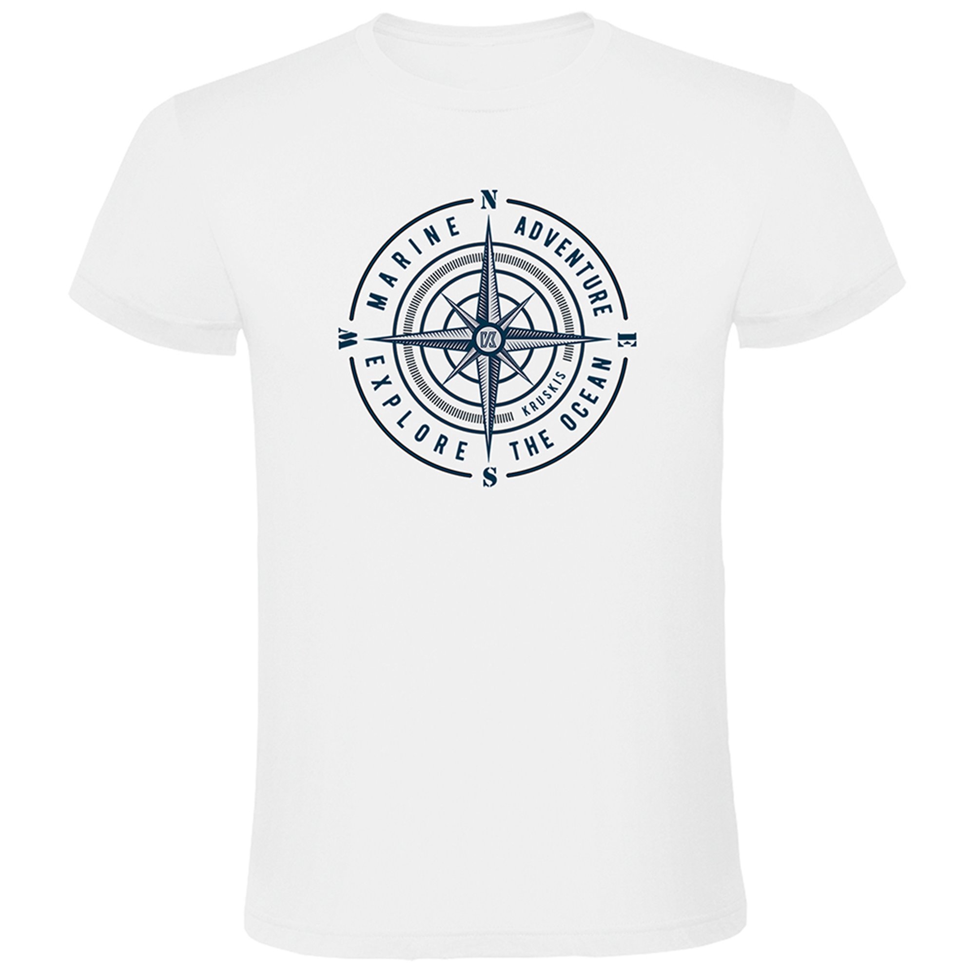 T Shirt Nautico Compass Rose Manica Corta Uomo
