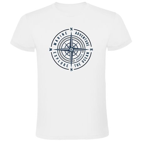 T Shirt Nautique Compass Rose Manche Courte Homme