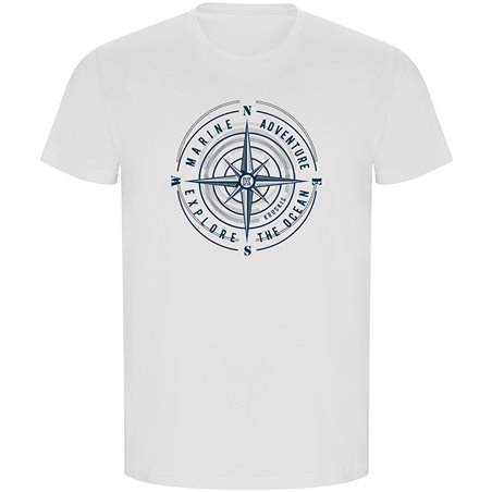 T Shirt ECO Nautyczny Compass Rose Krotki Rekaw Czlowiek