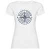 T Shirt Nautique Compass Rose Manche Courte Femme