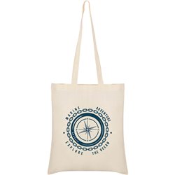 Bag Cotton Nautical Compass Unisex