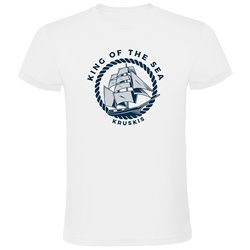 T Shirt Nautisk King of the Sea Kortarmad Man