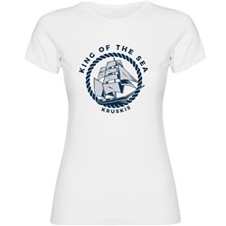 T Shirt Nautisk King of the Sea Kortarmad Kvinna