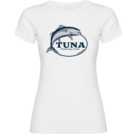 T Shirt Nautisch Tuna Fishing Club Korte Mouwen Vrouw