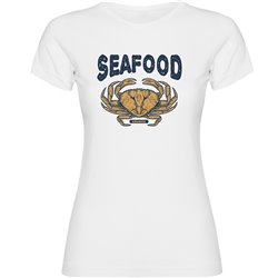 T Shirt Nautyczny Seafood Crab Kortki Rekaw Kobieta