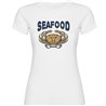 T Shirt Nautisk Seafood Crab Kortarmad Kvinna