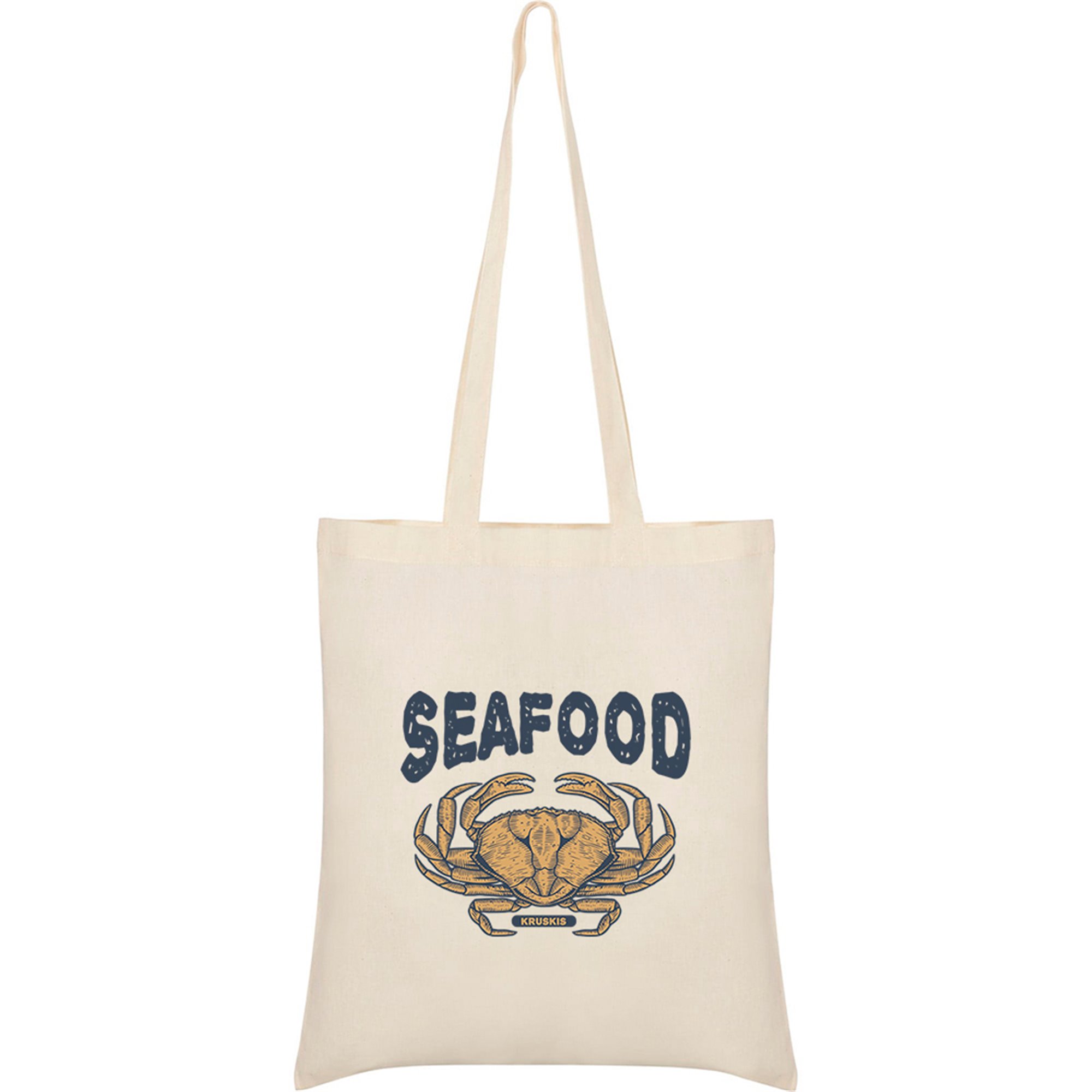 Tasche Baumwolle Nautisch Seafood Crab