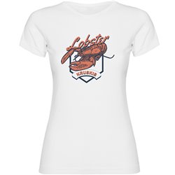 T Shirt Nautisk Seafood Lobster Kortarmad Kvinna