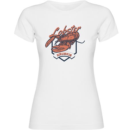 T Shirt Nautisch Seafood Lobster Kurzarm Frau