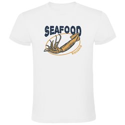T Shirt Nautique Seafood Squid Manche Courte Homme