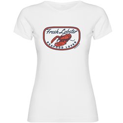 T Shirt Nautisk Fresh Lobster Kortarmad Kvinna