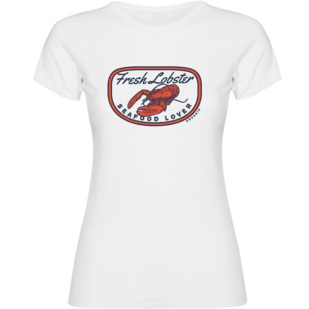 T shirt Nautical Fresh Lobster Short Sleeves Woman